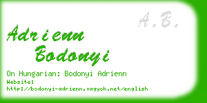 adrienn bodonyi business card